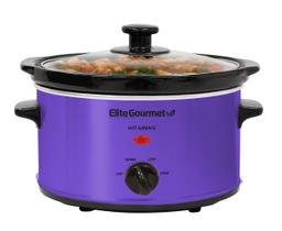 Fogão lento Elite Gourmet MST-275XP 2L roxo