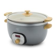 Fogão Lento GreenLife de 6 Litros - Cerâmica sem PFAS - Cor Cinza Quartzo Fogão Lento GreenLife de 6 Litros - Cerâmica sem PFAS - Cor Cinza Quartzo