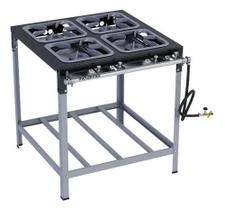 Fogao m stori 04 bocas 30x30 de alta pressao - metalmaq Fogao m stori 04 bocas 30x30 de alta pressao - metalmaq