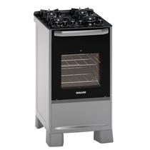 Fogão Mesa de Vidro 4 Queimadores Best Cook Suggar Bivolt Cinza