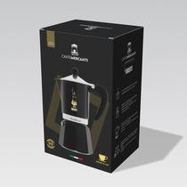 Fogão Moka Pot Bialetti Edição Limitada Caffe Mercanti Black Oro 6 xícaras