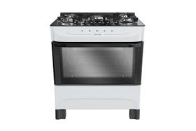 Fogão Mueller 5 Bocas com Mesa de Vidro e Acendimento Branco MFV5BB - Bivolt