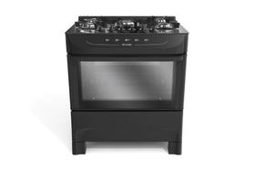 Fogão Mueller 5 Bocas com mesa de vidro Preto MFV5BB - Bivolt