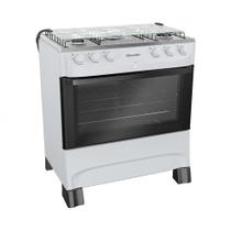 Fogão Mueller 5 Bocas MFI5BB Automático Mesa de Inox Forno 81,6 Litros