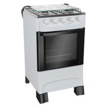 Fogão Mueller MFI4BB 4 Bocas Automático Mesa de Inox Forno 48,1L Bivolt