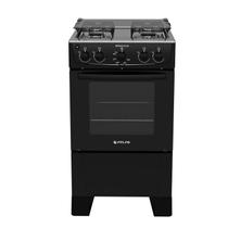 Fogao piso atlas 4 bocas monaco plus preto c/ forno 50l