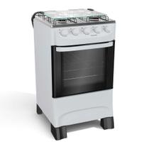 Fogao piso mueller 4 bocas branco acendimento manual mfi4ba