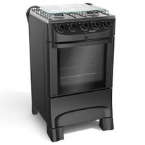 Fogao piso mueller 4 bocas preto fosco automatico mfi4bb 610000817