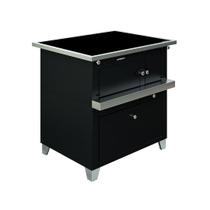 Fogão Pizzaiolo / Chapa Vitrocerâmica / Preto c/ Inox / Saída Posterior Esquerda - ANTONOW
