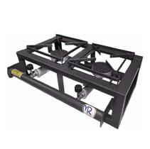 Fogão Portátil 2 Boca Alta pressão Para Áreas de Camping Fogão Portátil 2 Boca Alta pressão Para Áreas de Camping