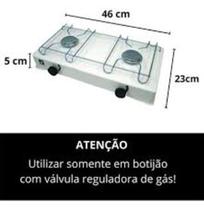 Fogão Portátil 2 Bocas Camping Camper Cores Variáveis