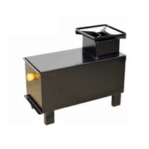 Fogão Portátil A Lenha Campeiro Em Aço 01 Boca 40x35x18cm.