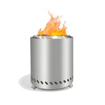 Fogão Portátil De Aço Inoxidável Sem Fumaça Para Acampamento, Sobrevivência Ao Ar Livre E Uso Fogão Portátil De Aço Inoxidável Sem Fumaça Para Acampamento, Sobrevivência Ao Ar Livre E Uso