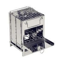 Fogão Portátil Dobrável De Aço Inoxidável Leve Para Camping E Churrasco Com Mini Grelha a Carvão