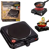 Fogão Portátil Elétrico Indução Fogareiro 1 Boca 1000W 5 Temperaturas com Led Indicador Fogão Portátil Elétrico Indução Fogareiro 1 Boca 1000W 5 Temperaturas com Led Indicador