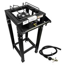 Fogão Portátil Industrial 1 Boca Alta Pressão C/ Mangueira