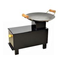 Fogão Portátil Lenha Campeiro 01 Boca Picanheira 40X35X18Cm - OURO MINAS Fogão Portátil Lenha Campeiro 01 Boca Picanheira 40X35X18Cm - OURO MINAS