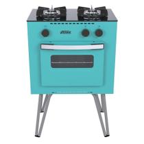 Fogão Portátil Venax Mini Cook 2 Bocas a Gás Verde Fogão Portátil Venax Mini Cook 2 Bocas a Gás Verde
