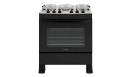 Fogão Premium Plus 5 Queimadores Preto Realce Fogão Premium Plus 5 Queimadores Preto Realce