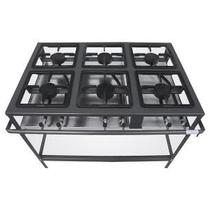 Fogão Profissional 6 Bocas Metal Brey a Gás FE -506