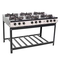 Fogão Profissional 6 Bocas Venâncio Linha Bravo