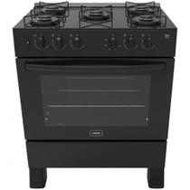 Fogão Realce Ares Glass 5 Bocas Automático Mesa de Vidro Forno 94 Litros