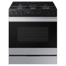 Fogão samsung 5 bocas série 7 com câmera e air fry em aço inox 170l 127v nsg6dg8700sraz