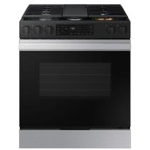 Fogão Samsung 5Q Série 3 Wi-fi E Air Fry 170l Preto Inox NSG6DG8300SRAZ110V