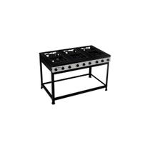 Fogão Semi Industrial Clarice Imperador 6 Bocas Sem Forno