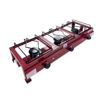 Fogão Semi Industrial de Mesa/Bancada 3 Bocas Baixa Pressão