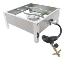 Fogão Semi Industrial Inox 1 Bocas Alta Pressão 4 Caulins Fogão Semi Industrial Inox 1 Bocas Alta Pressão 4 Caulins