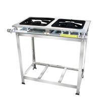 Fogão Serv Kenok 2 Bocas 1 Dupla Baixa Pressão FBSE2B.840