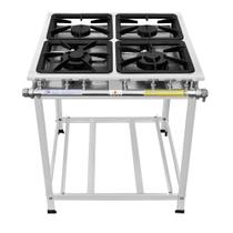 Fogão Serv Kenok 4 Bocas 2 Duplas Baixa Pressão FBSE4B.839