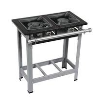 Fogão Stori Inox 304 2 Bocas com Pé M6 Metalmaq Fogão Stori Inox 304 2 Bocas com Pé M6 Metalmaq