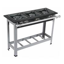 Fogão Stori Premium 3 Bocas com Pé Baixa Pressão M7 Metalmaq