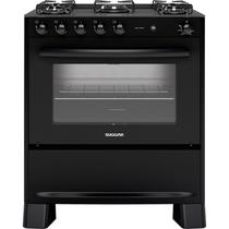 Fogão Suggar Neo Cook 5 Queimadores Preto Bivolt FGV510PT