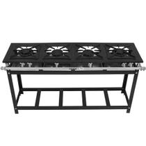 Fogão Super 40 Kenok 4 Bocas 2 Simples em Linha Baixa Pressão FBSU4B.138