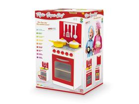 Fogão Super Chef em Madeira - Vermelho 4+