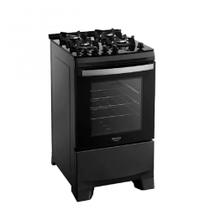 Fogão Supreme Bivolt Preto Glass 4 Bocas Automático Mesa de Vidro Dako