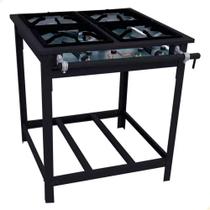 Fogão Vulcano 4 Bocas Venâncio A Gás Alta Pressão Com Espera Para Forno VAP4