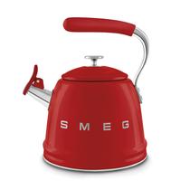 Fogão Whistling Chaleira Smeg Retro 2,4L Vermelha Fogão Whistling Chaleira Smeg Retro 2,4L Vermelha