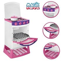 Fogaozinho com Forno Abre e Fecha Porta Infantil Cozinha Master Chef - MAGIC TOYS