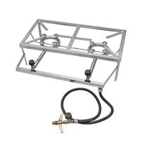 Fogareiro 2 Bocas Retangular para Uso em Local Aberto - Papaléguas