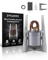 Fogareiro a Álcool Mini ZYTLMYFZ Portátil para Camping 9 x 9 x 5 cm