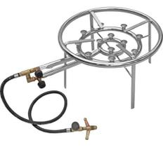 Fogareiro Alta Pressão 12 Caulins Reforçado Camping Cerveja Fogareiro Alta Pressão 12 Caulins Reforçado Camping Cerveja