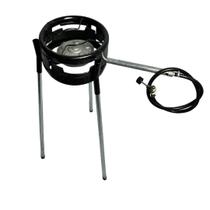 Fogareiro C/ pés Chapa Alta Pressao Gas Tripé Camping Pesca Fogareiro C/ pés Chapa Alta Pressao Gas Tripé Camping Pesca