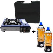 Fogareiro Camping Frontier Flex NTK + CampGás 2pçs Nautika