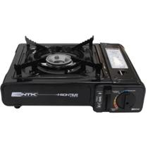 Fogareiro de Mesa Cozinha Portátil Frontier Camping Passeio Pesca Com Maleta Para Transporte - Preto