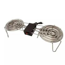 Fogareiro Duplo Elétrico Esquentador de Marmita 800w 220v Fogareiro Duplo Elétrico Esquentador de Marmita 800w 220v