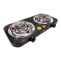 Fogareiro Eletrico 110v Cooktop Camping 2 Bocas 2000w BAK BKFCE708110 Preto Fogareiro Eletrico 110v Cooktop Camping 2 Bocas 2000w BAK BKFCE708110 Preto